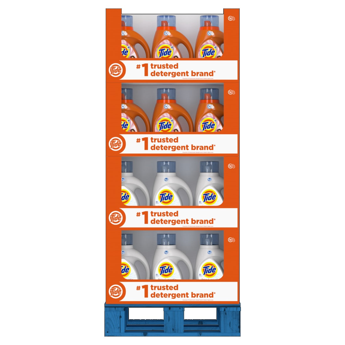 Tide Display Mix - 42oz/60pk (Tide HE org - 30ct,Tide HE Free-15ct,Tide WTD AF-15ct)