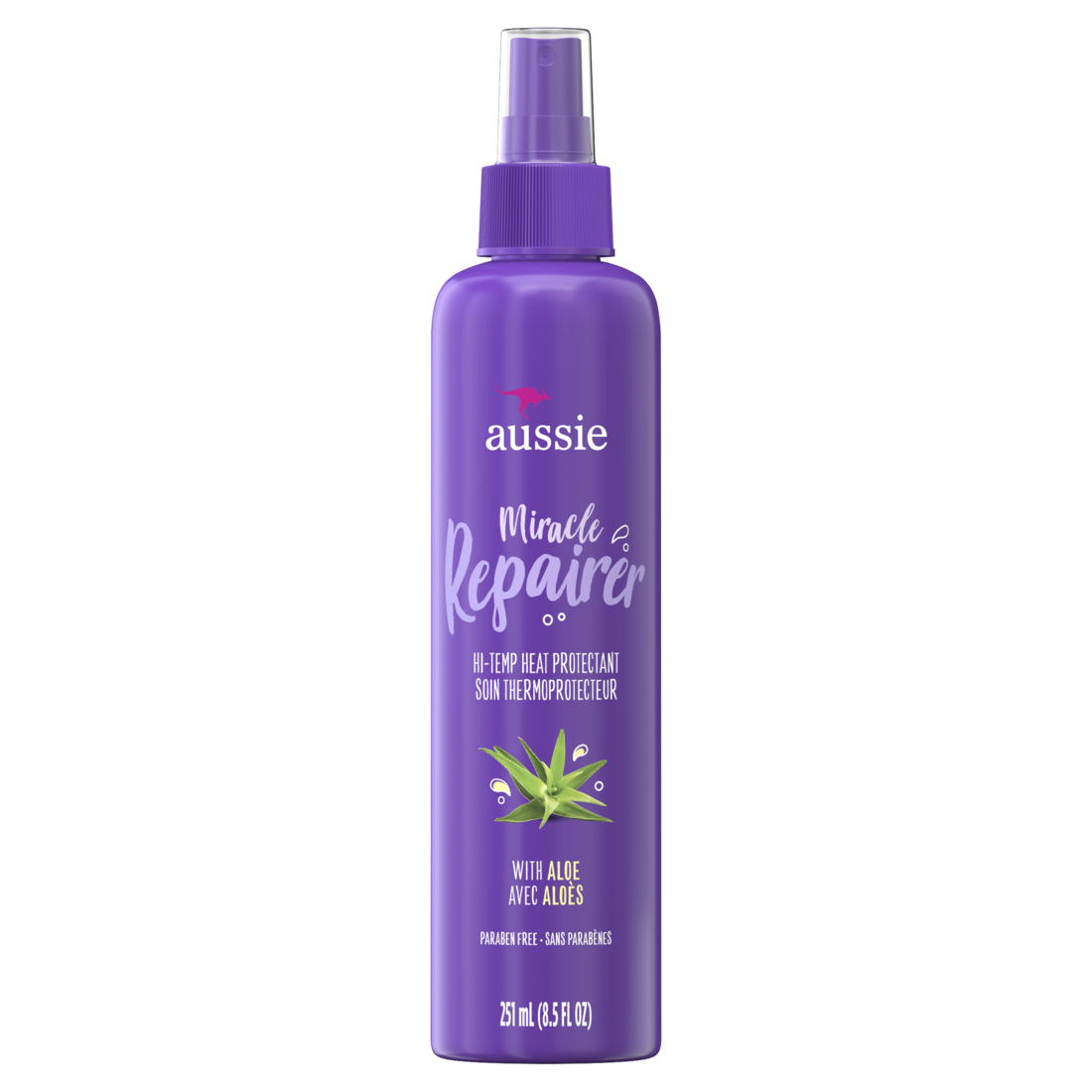 Aussie Miracle Repairer Hi Temp Heat Protectant with Aloe - 8.5oz/12pk