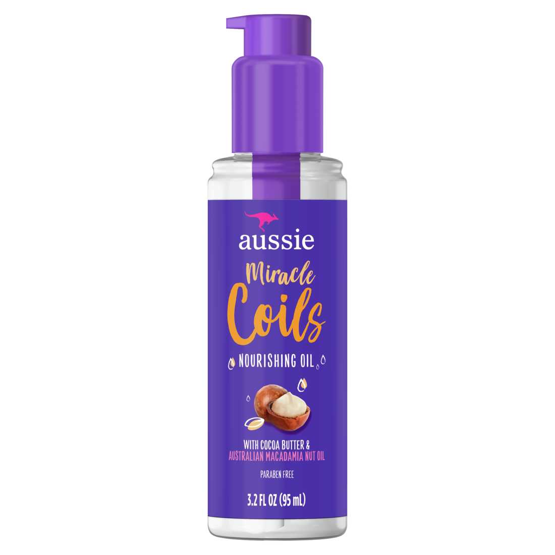 Aussie Miracle Coils Nourishing Leave-In Hair Oil - 3.2oz/12pk