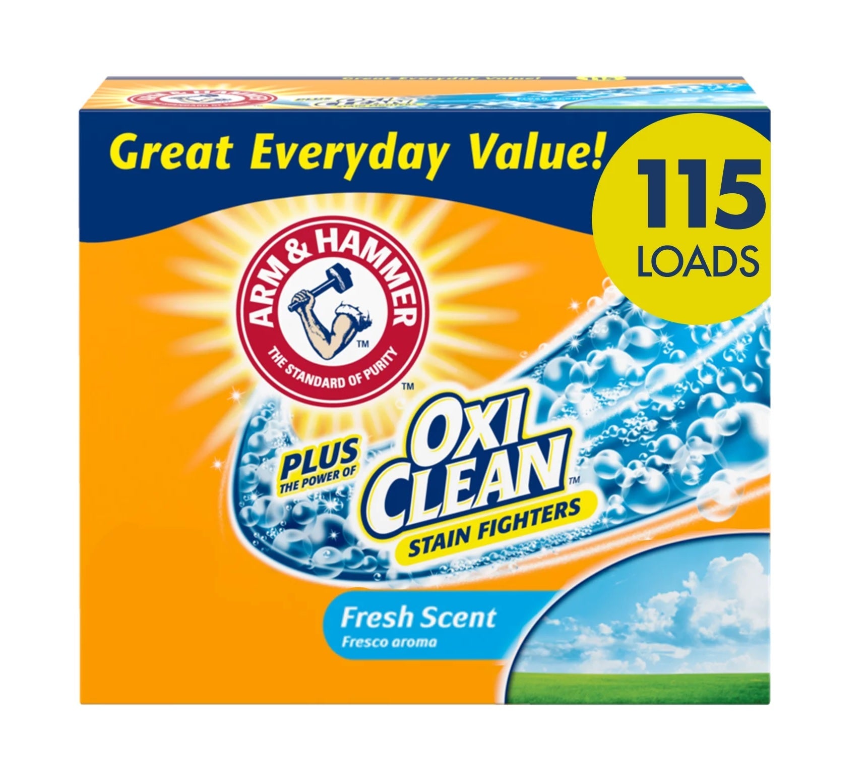Arm & Hammer Powder Laundry Fresh Scent Plus OxiClean 115 Loads - 9.5lb/3pk 