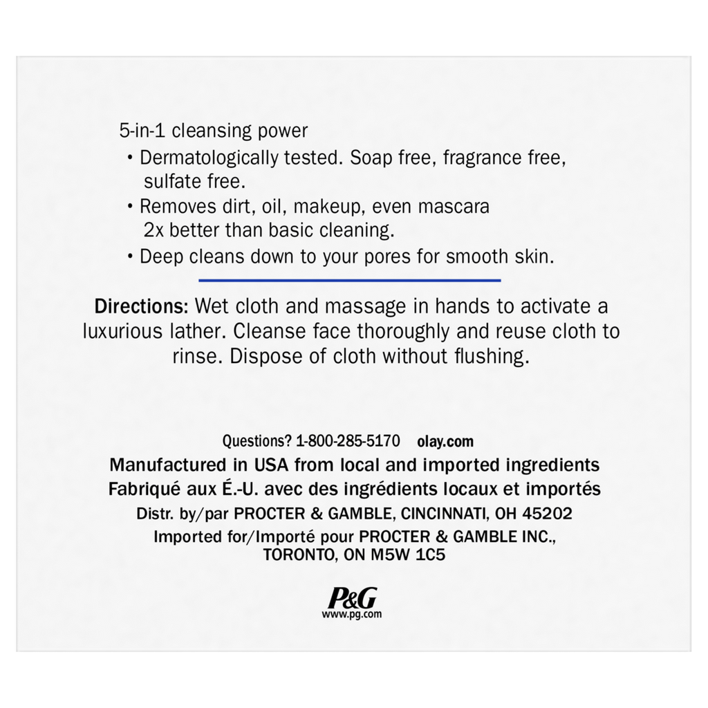 Olay Daily Facials Deeply Purifying Cleansing Cloths - 33ct/12pk
