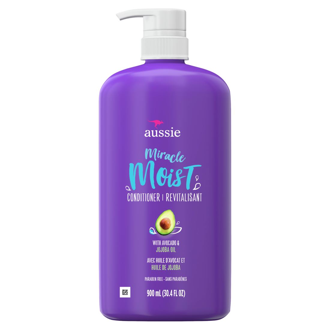 Aussie Paraben-Free Miracle Moist Conditioner Avocado & Jojoba Oil For Dry Hair - 30.4oz/4pk