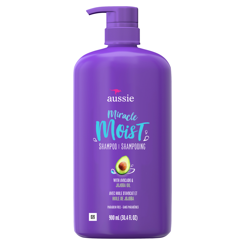 Aussie Paraben-Free Miracle Moist Shampoo Avocado & Jojoba Oil For Dry Hair - 30.4oz/4pk