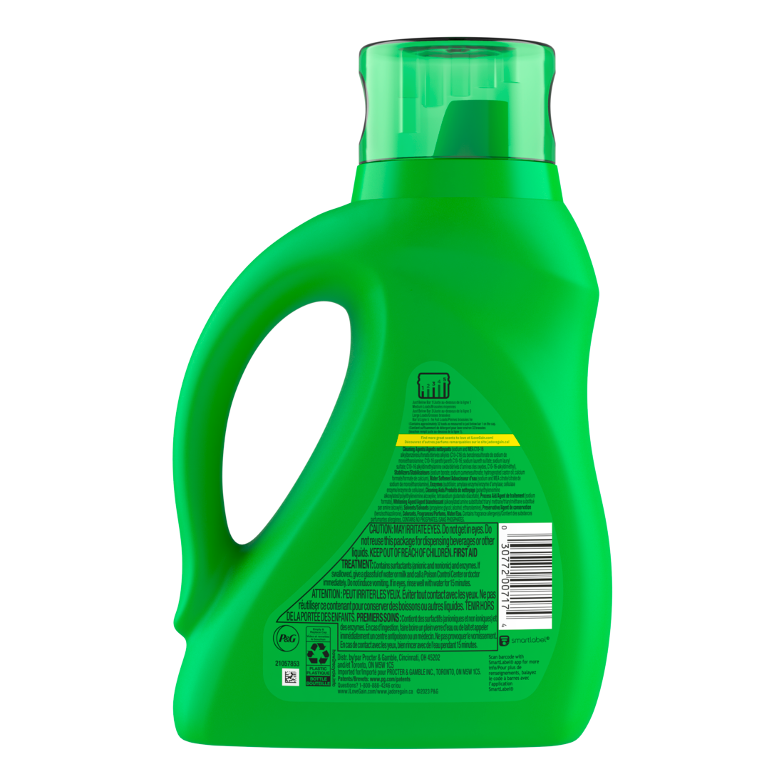 Gain Liquid Laundry Detergent Spring Daydream Scent 32 Loads Freshness + Odor Fighting Laundry Detergent Liquid Soap He Compatible - 46oz/6pk