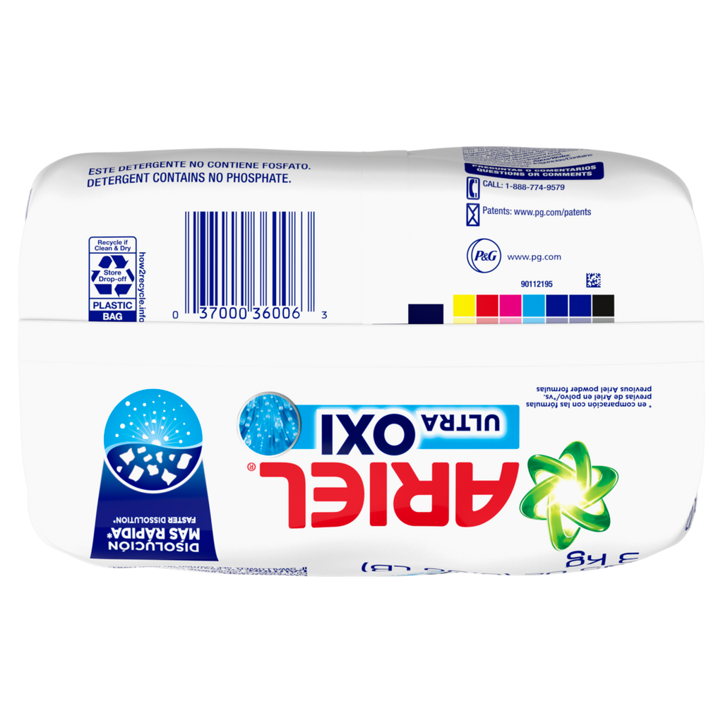 Ariel Ultra Oxi Powder Laundry Detergent Original Scent 3.0kg 66 Loads - 105oz/6pk