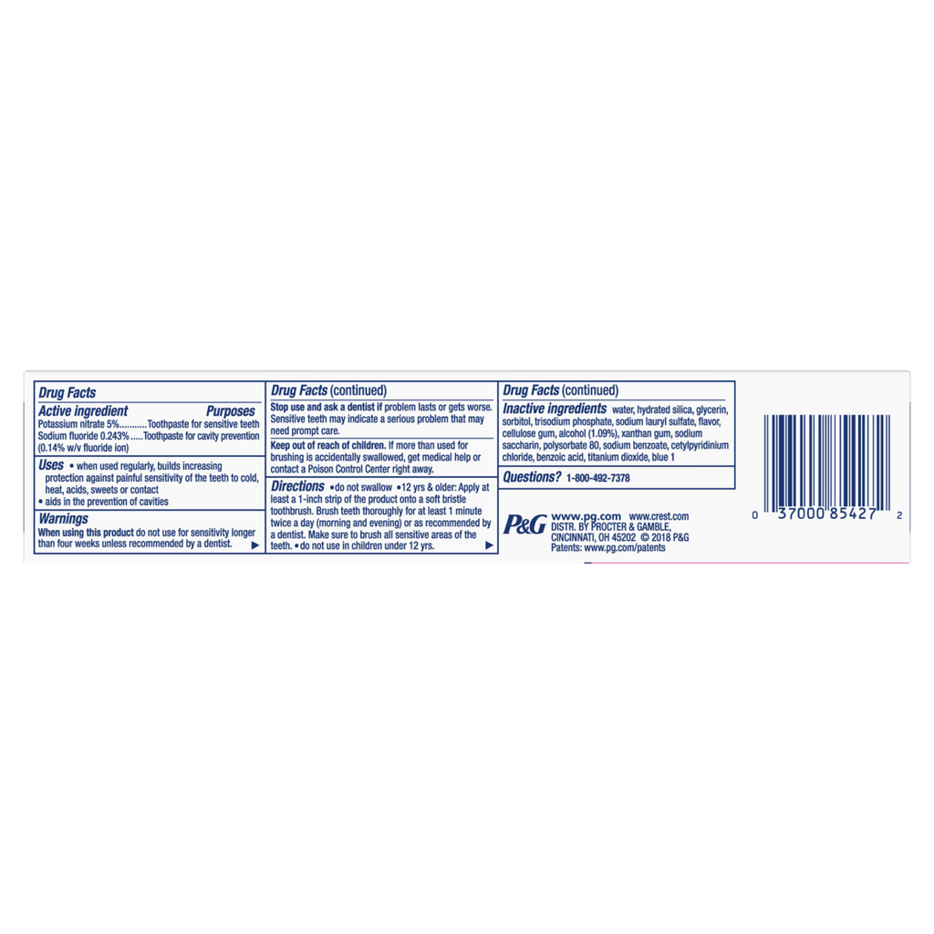 Crest Pro-Health Sensitivity Whitening Plus Scope Toothpaste - 6.0oz/12pk