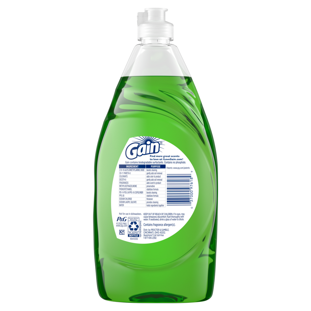 Gain Ultra Dish Soap Dishwashing Liquid Original - 21.6oz/10pk