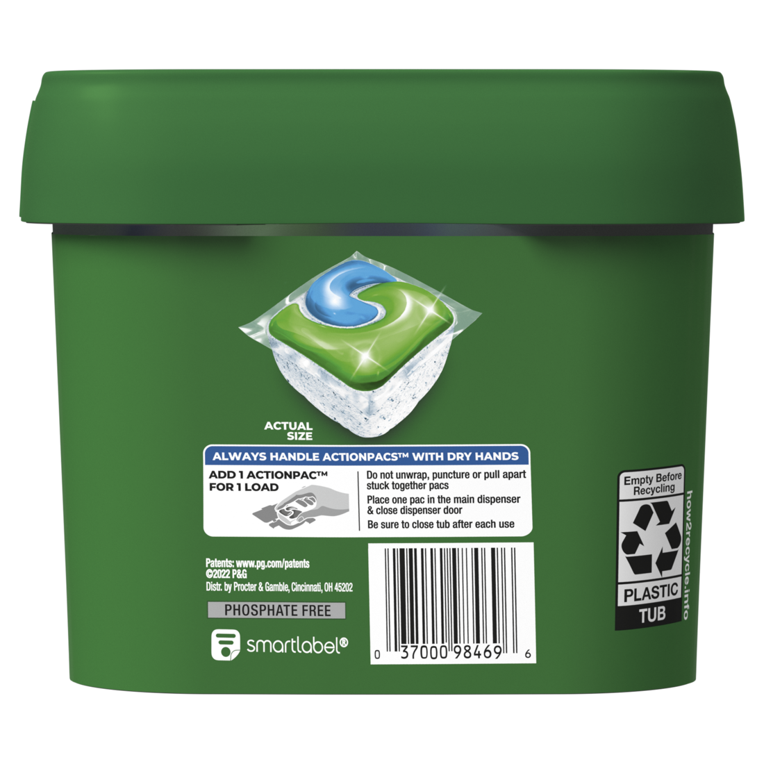 Cascade Complete ActionPacs Dishwasher Detergent, Fresh Scent - 38ct/3pk