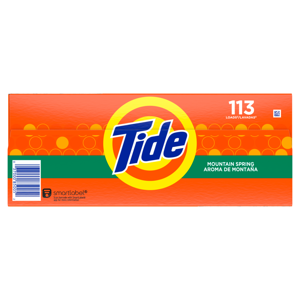 Tide Powder Laundry Detergent Mountain Spring Scent 125 Loads - 143oz/2pk