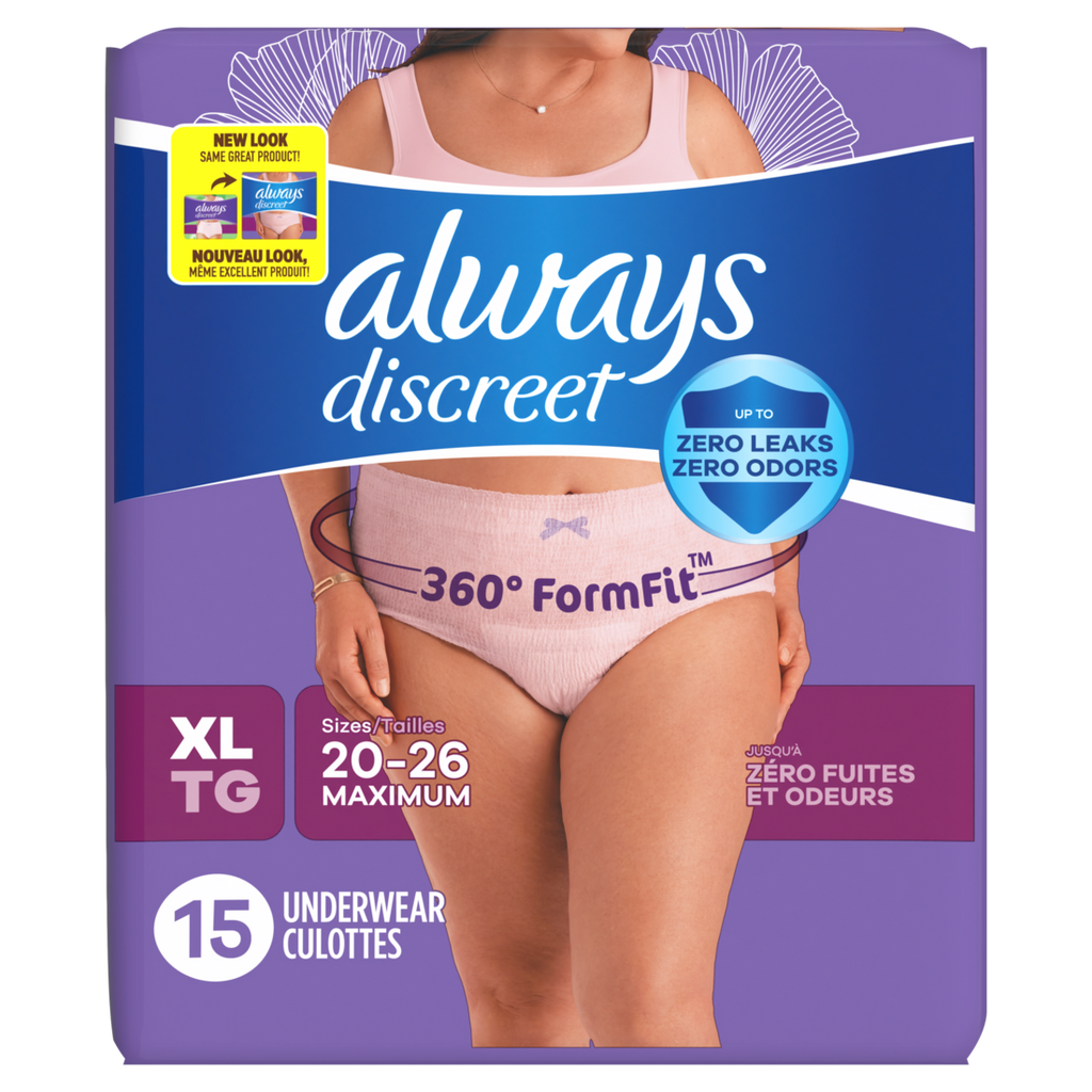 Always Discreet Underwear Maximum Protection XL - 15ct/3pk