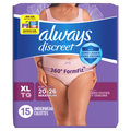 Always Discreet Underwear Maximum Protection XL - 15ct/3pk