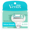 Gillette Venus Deluxe Smooth Sensitive Women's Razor Blade Refills - 4ct/6pk