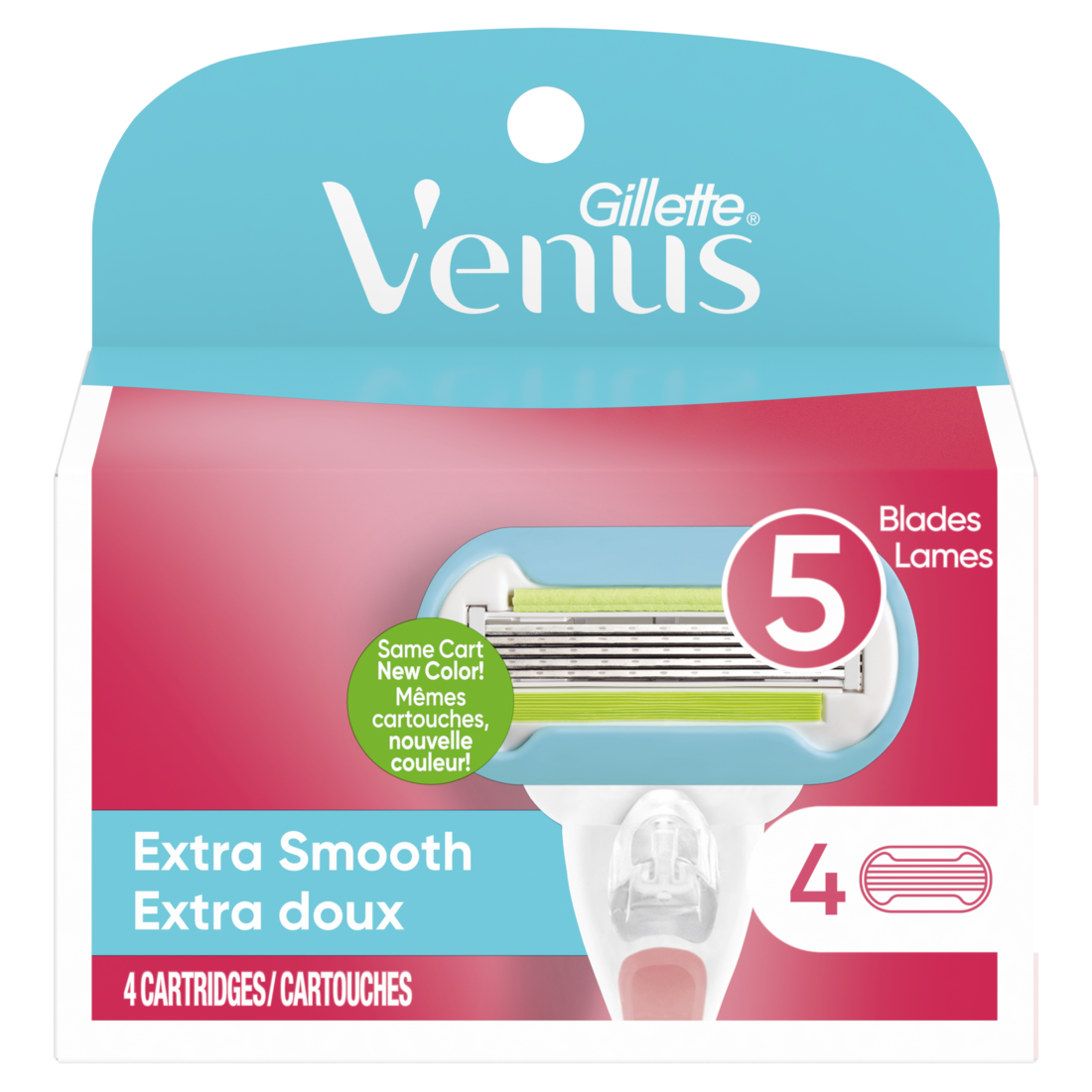 Gillette Venus Extra Smooth Women's Razor Blade Refills - 4ct/6pk