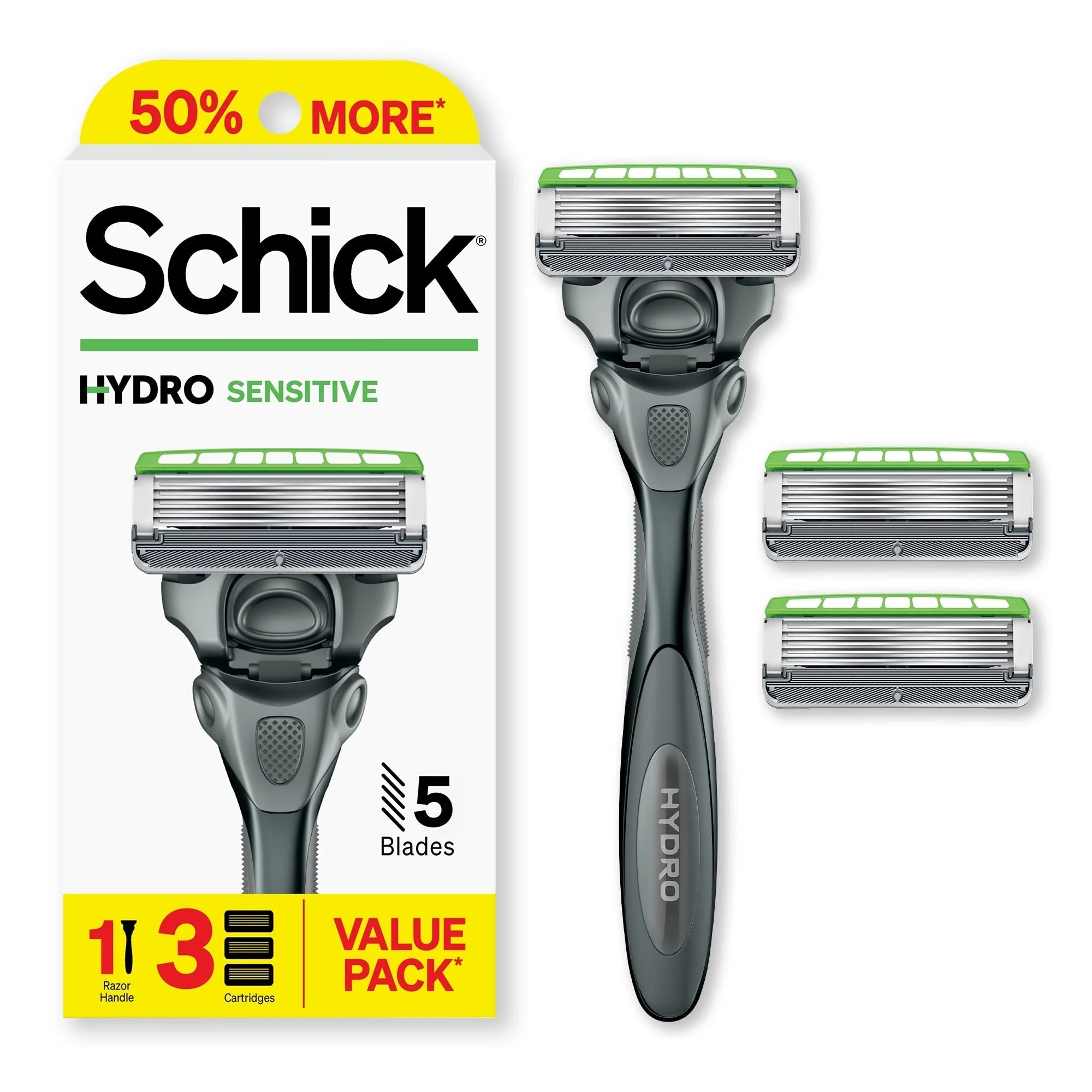 Schick Hydro 5 Sensitive Razor Kit - 3ct/12pk