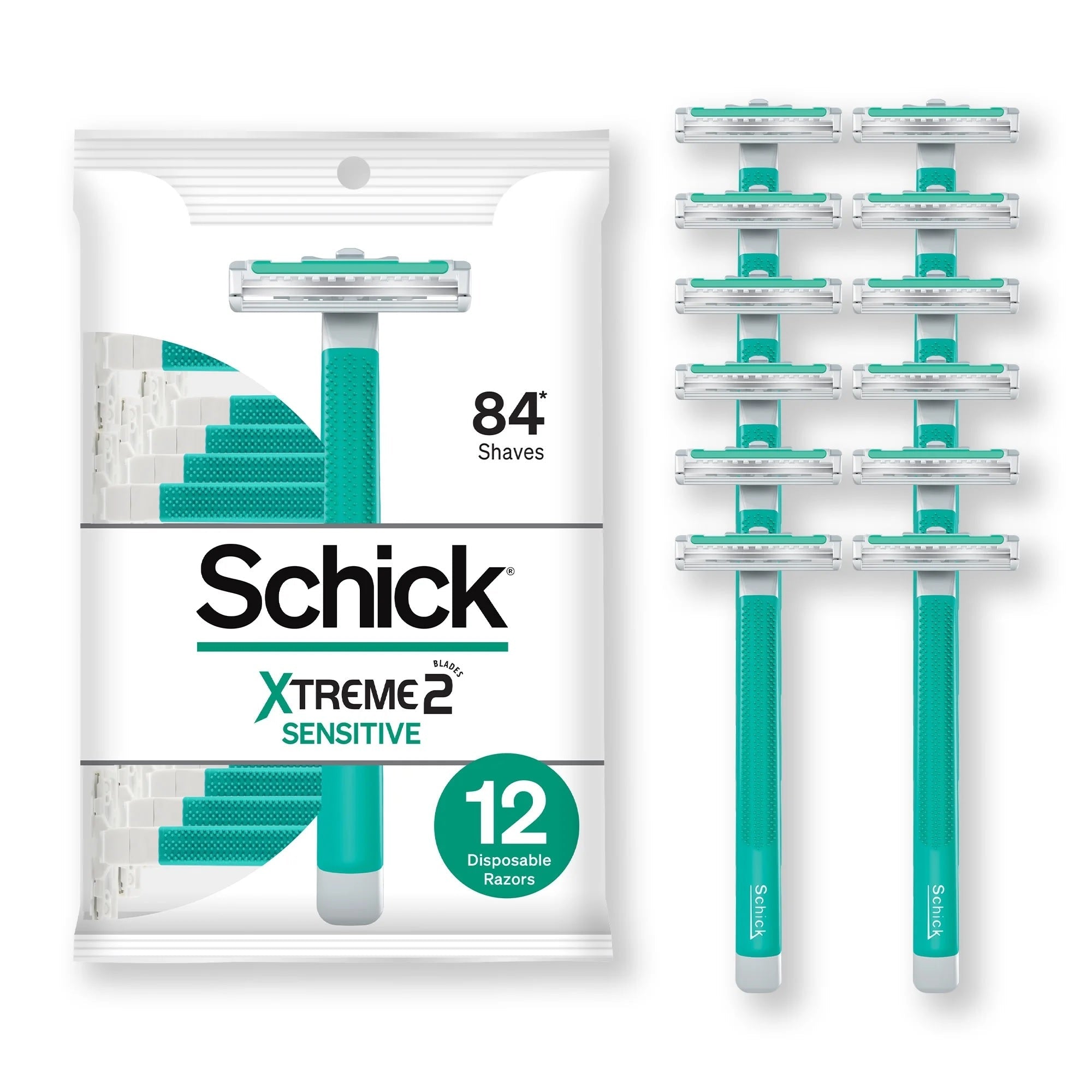 Schick Xtreme 2 Sensitive Men's Disposable Razors - 12ct/36pk