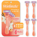 Skintimate Warm Vanilla Sugar Disposable Razor for Women 4 Blade - 4ct/3pk