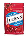 Luden's Soothing Throat Drops Sugar Free Wild Cherry - 25ct/48pk