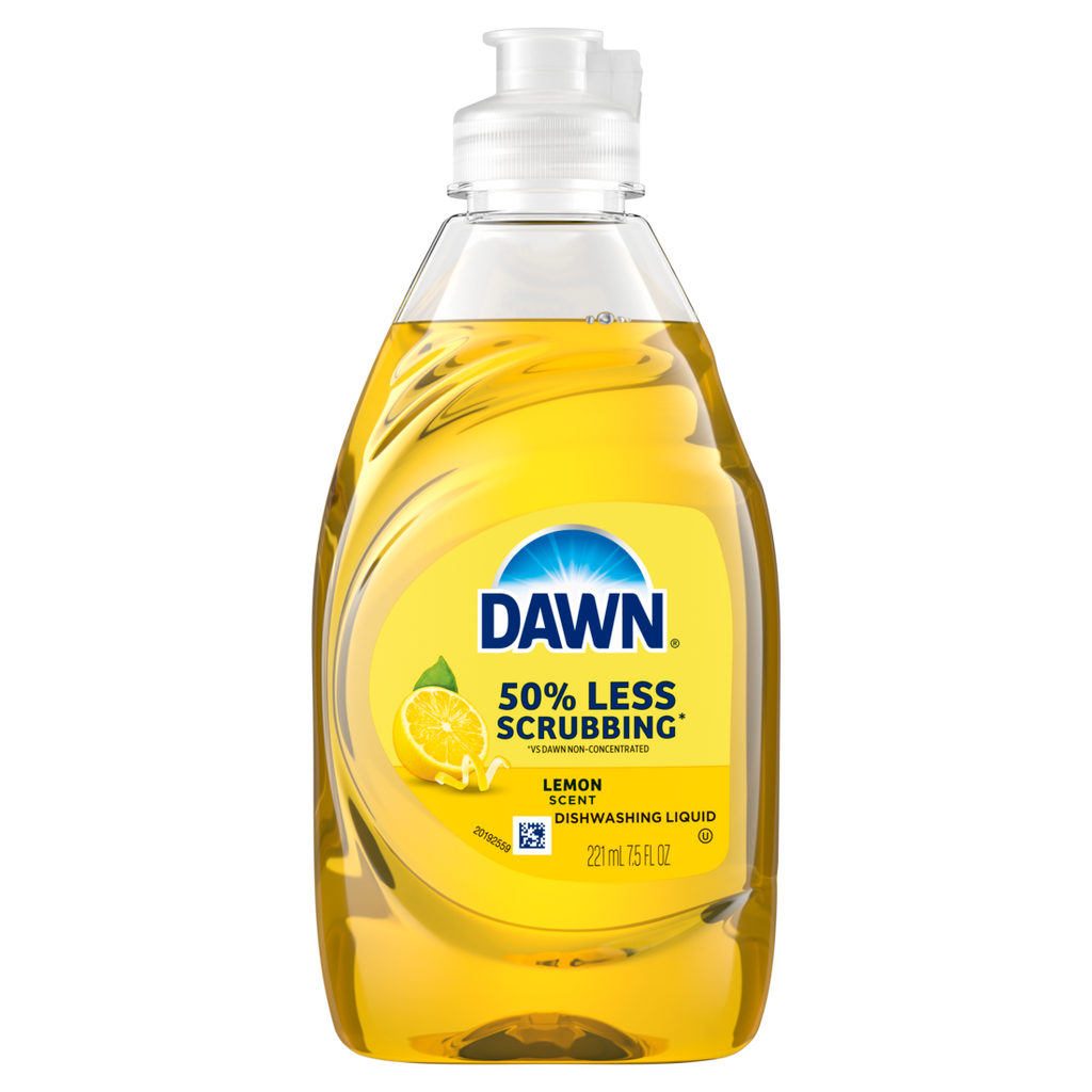 Dawn Ultra Liquid Dish Soap Dishwashing Liquid Grease Removal Lemon - 7.5oz/12pk