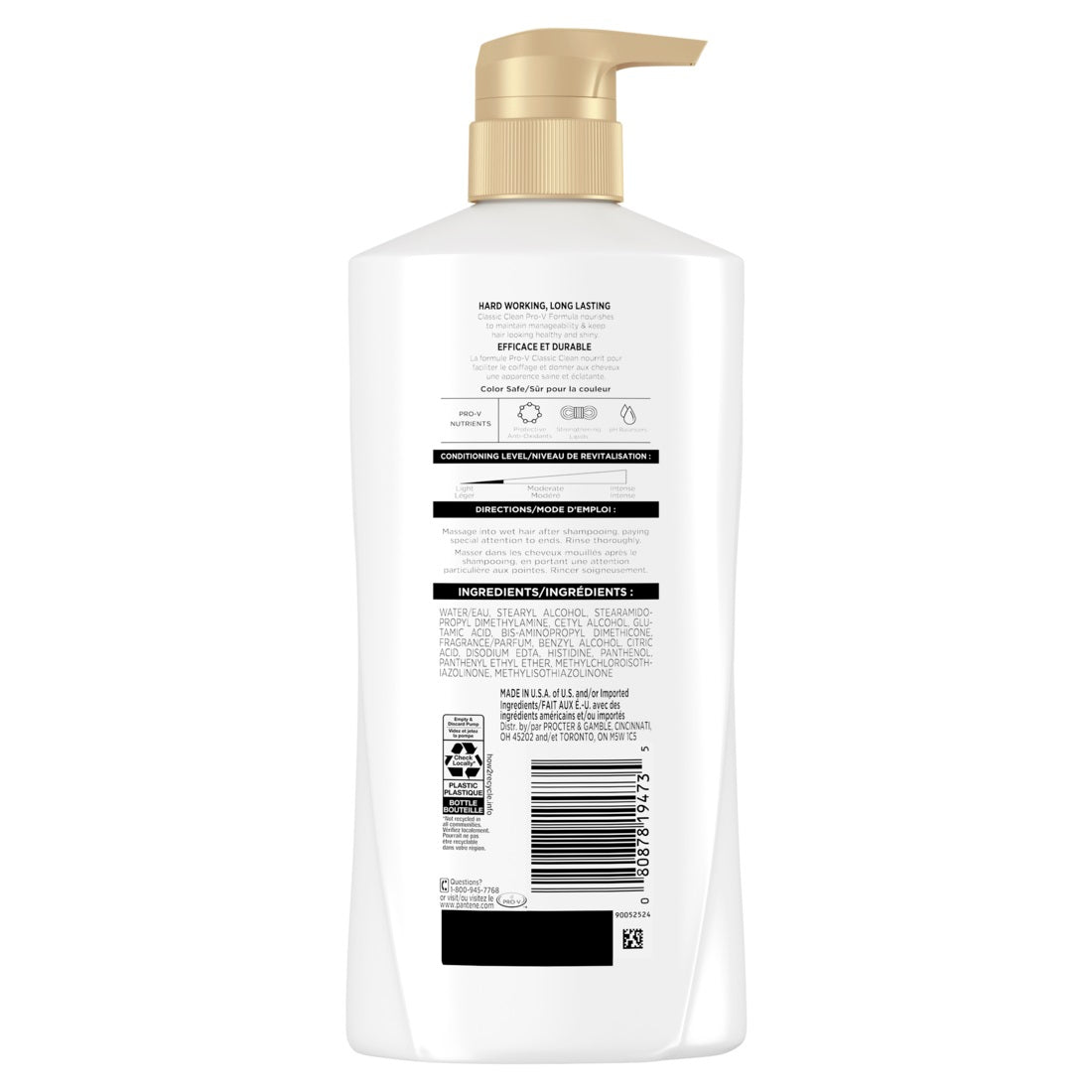 Pantene Classic Clean 72 HR Nourishment Conditioner - 16oz/4pk