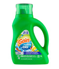 Gain Ultra Oxi Liquid Laundry Detergent Waterfall Delight Scent 32 Loads Freshness + Odor Fighting High Efficiency Washing Machine Iquid Cleaning Soap - 46oz/6pk
