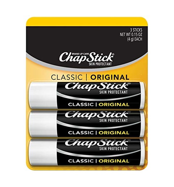 ChapStick Classic Original Lip Balm Tubes 3 sticks - 12ct/0.45oz/6pk