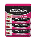 ChapStick Classic Cherry Lip Balm Tubes 3 sticks - 12ct/0.45oz/6pk