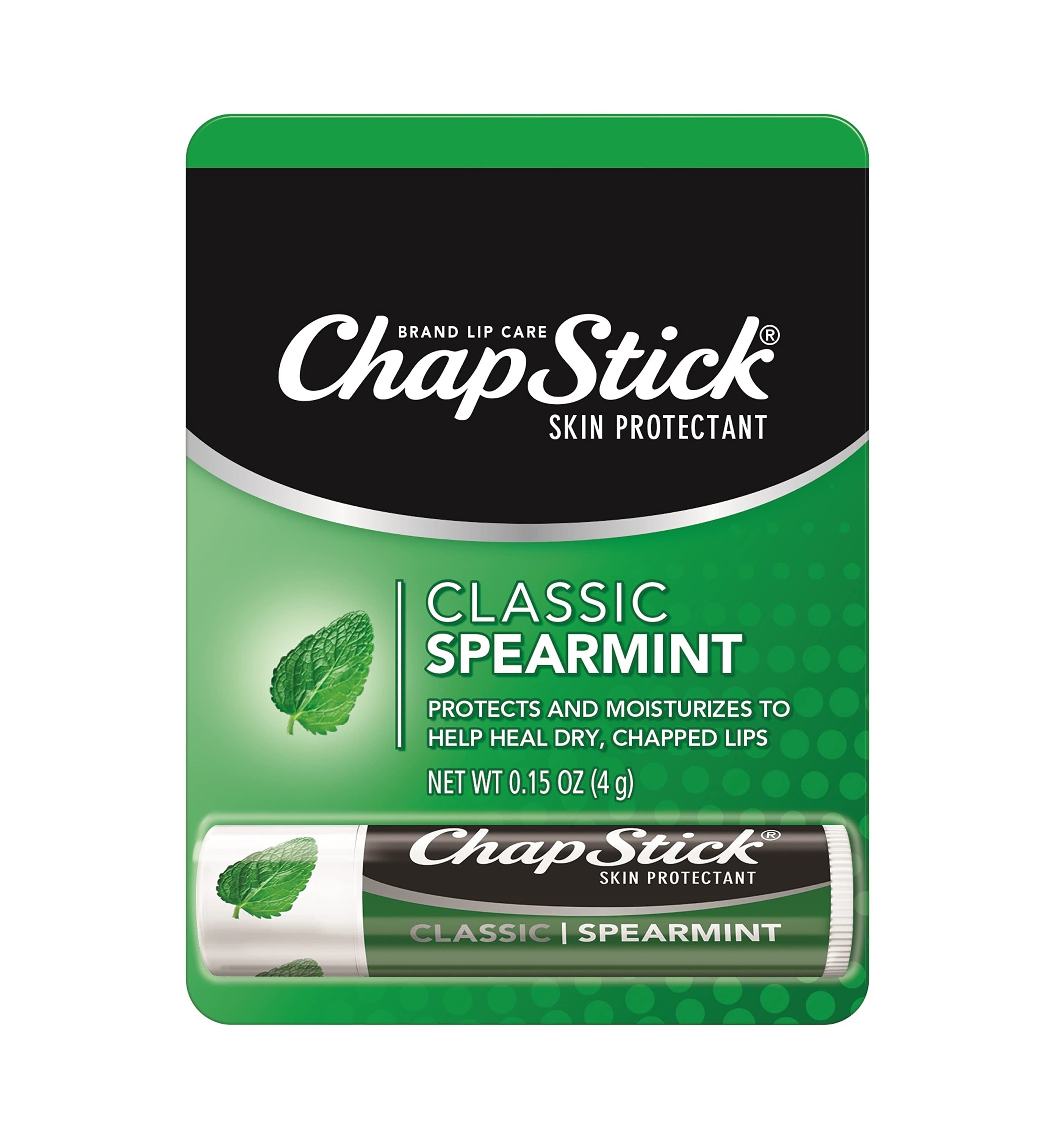 ChapStick Classic Spearmint Lip Balm Tube - 12ct/0.15oz/12pk
