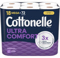Cottonelle Ultra Comfort 244 Sheets/Roll Mega Roll Bath Tissue - 18ct/2pk