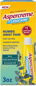 Aspercreme Lidocaine Pain Relief Cream with Eucalyptus Essential Oil - 3oz/24pk