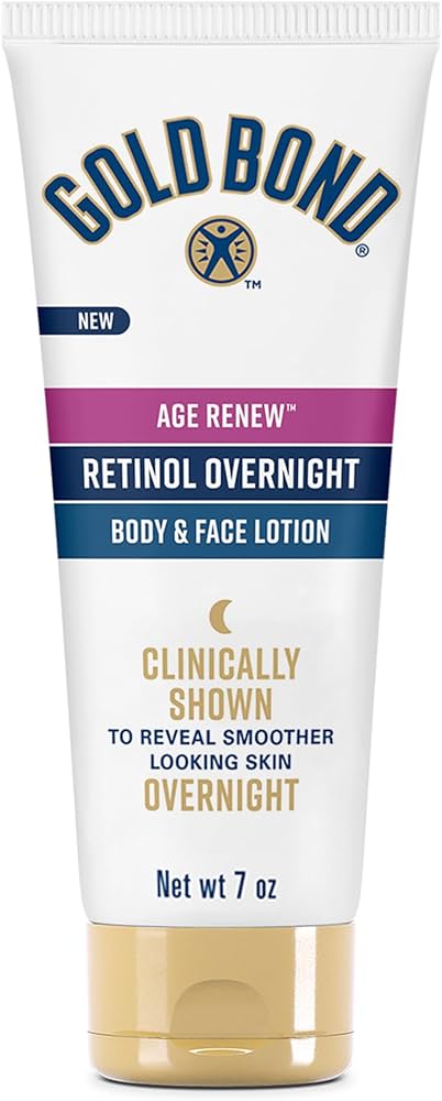 Gold Bond Age Renew Retinol Overnight Body & Face Lotion - 7oz/6pk