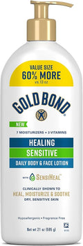 Gold Bond Healing Sensitive Daily Body & Face Lotion - 21oz/3pk
