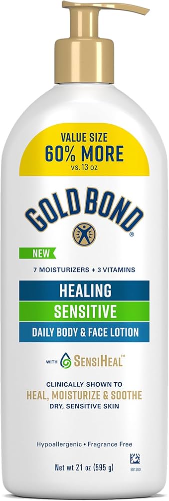 Gold Bond Healing Sensitive Daily Body & Face Lotion - 21oz/3pk