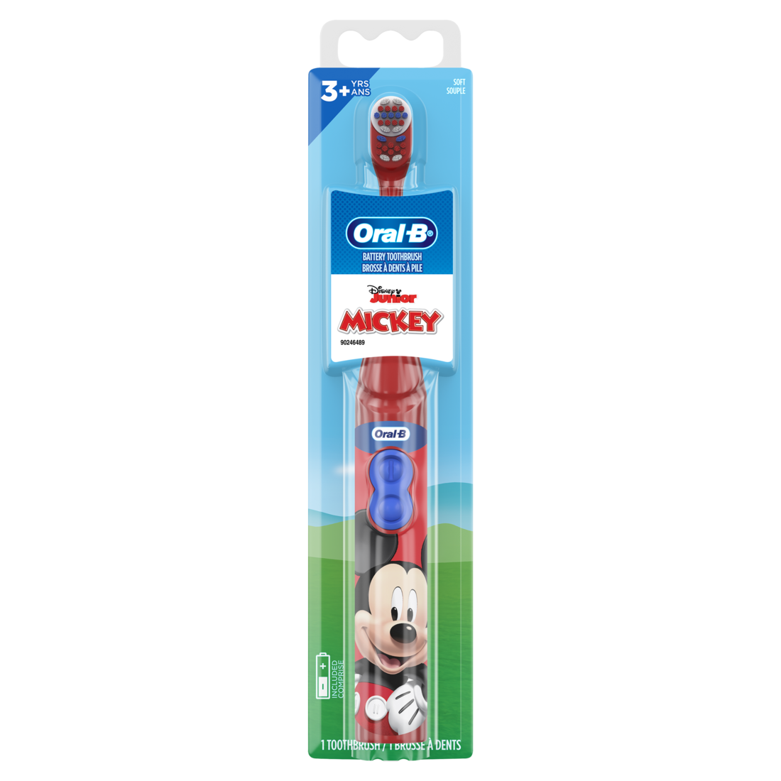 Oral-B Kid's Battery Toothbrush featuring Disney's Mickey Mouse Soft Bristles - 1ct/24pk