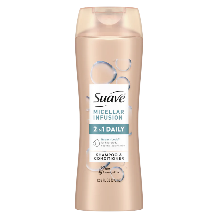 Suave Shampoo Micellar Infusion 2 in 1 - 12.6oz/6pk