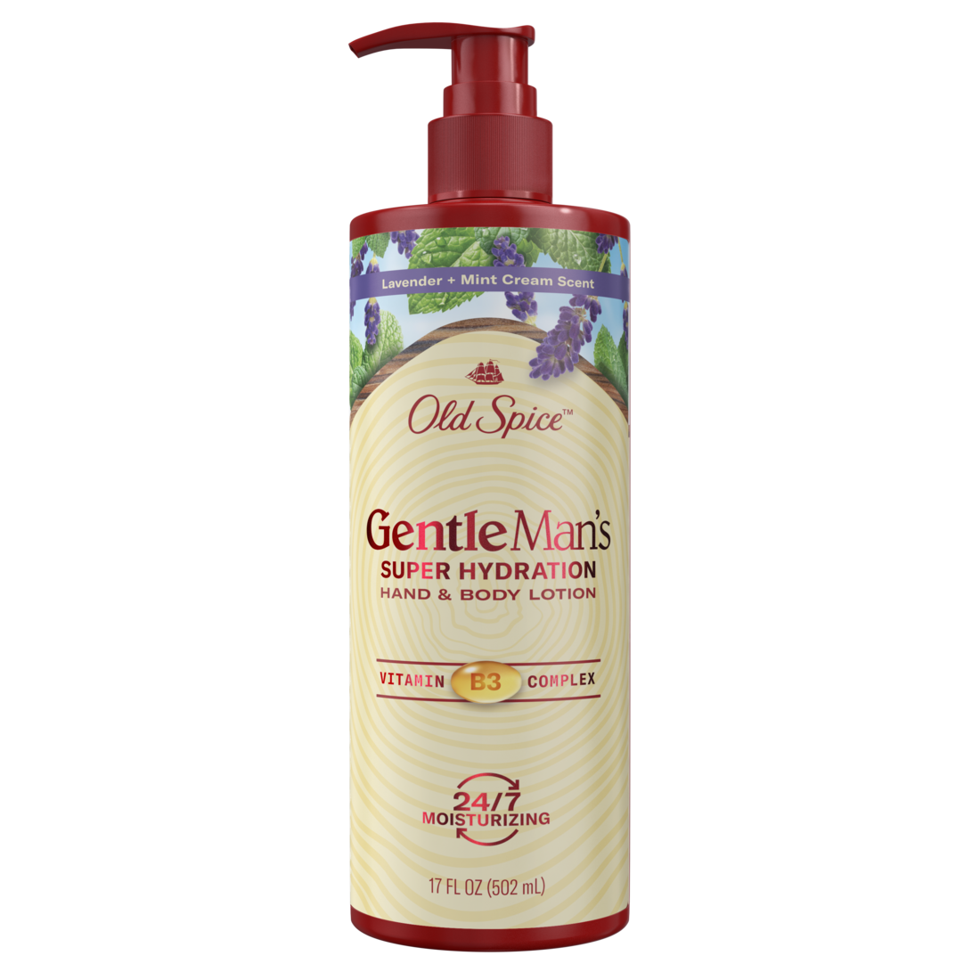 Old Spice Gentleman's Blend Super Hydration Hand & Body Lotion Lavender & Mint - 17oz/4pk