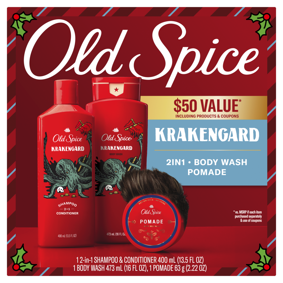 Old Spice Krakengard Holiday Pack - 3ct/6pk