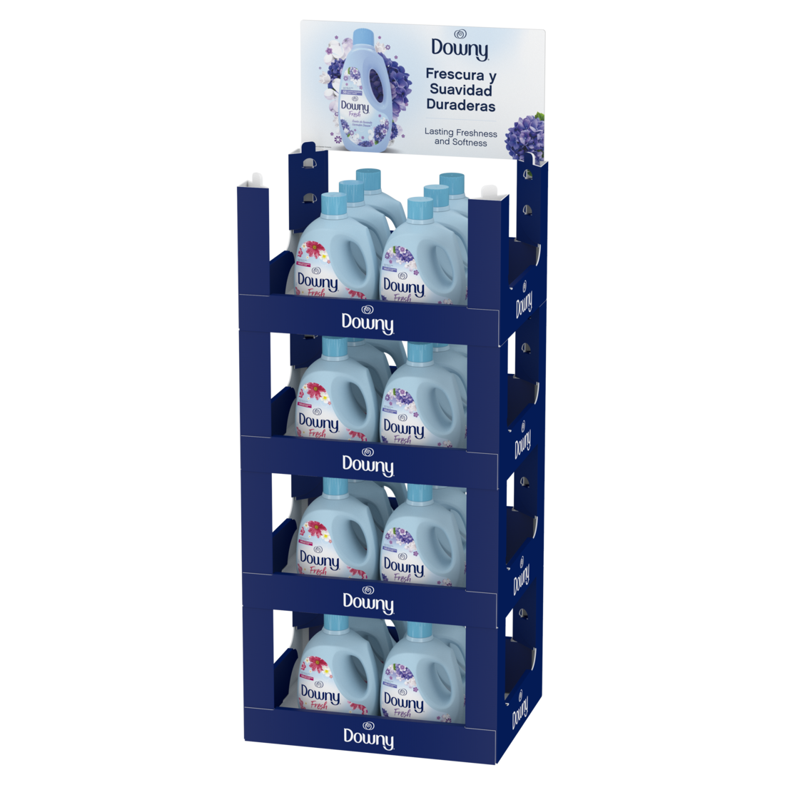 Downy Fresh Softner Display Mix ( Lavender Dream 125oz/12ct , Sweet Summer 125oz/12ct ) - 24pk