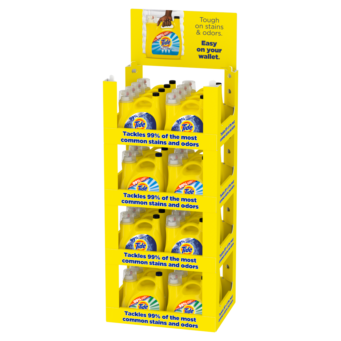 Tide Simply Detergent Display Mix ( Oxi Boost 105oz/16ct , Refreshing Breeze 117oz/6ct , Daybreak Fresh 117oz/6ct ) - 28pk