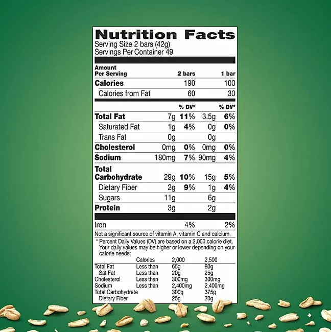 Nature Valley Granola Oats & Honey Two Bars - 1.49oz/49pk