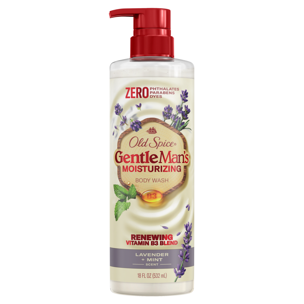 Old Spice Men's Body Wash GentleMan's Blend Lavender and Mint - 18oz/4pk
