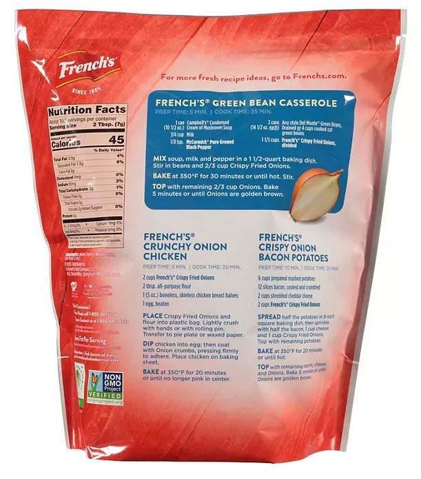 Frenchs Original Crispy Fried Onions - 26.5oz/1pk
