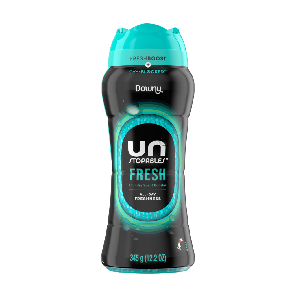 Downy Unstopables In Wash Scent Booster Beads Fresh Scent Laundry Beads For Odor Protection Downy Scent Booster Beads Laundry Scent Boosters - 12.2oz/4pk