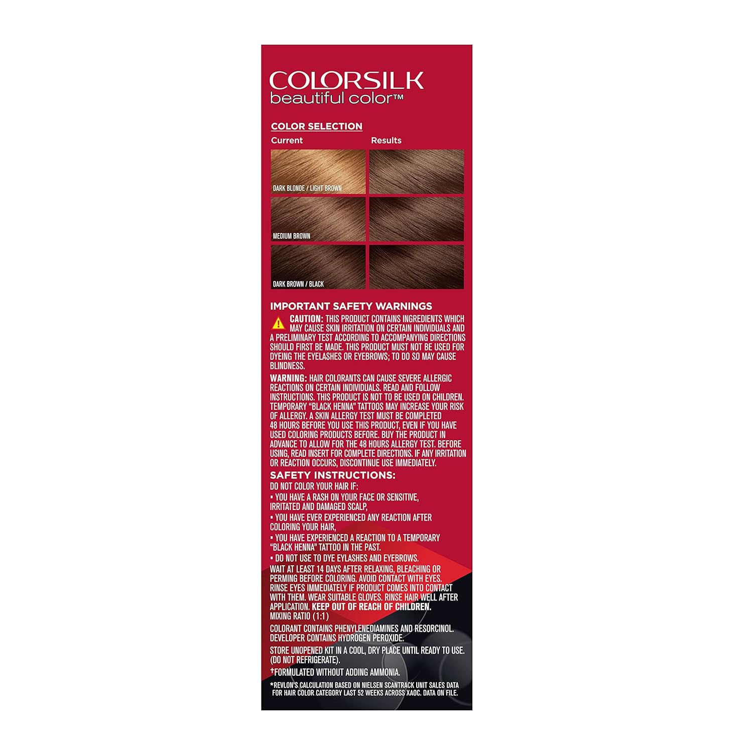 Revlon Colorsilk Hair Color #40 Medium Ash Brown - 1ct/3pk