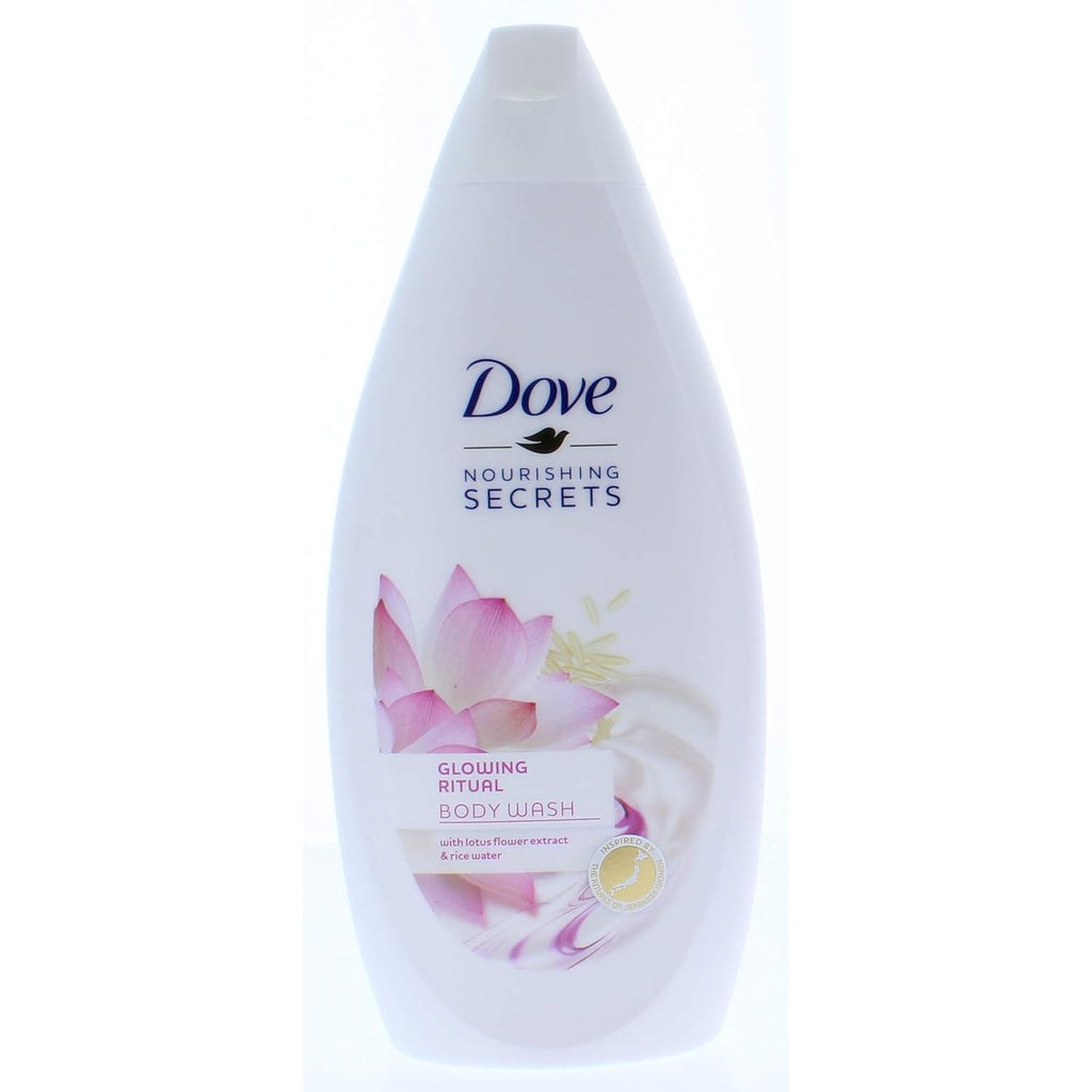 Dove Body Wash - Glowing With Lotus Flower Extract & Rice Water - 13.5oz(400ml)/6pk