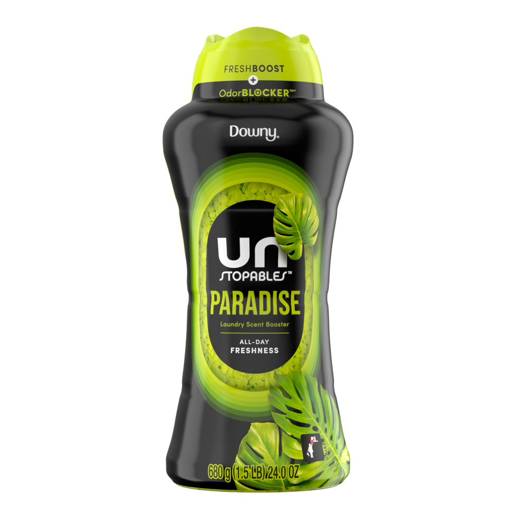 Downy Unstopables In Wash Scent Booster Beads Paradise Scent Laundry Beads For Odor Protection Downy Scent Booster Beads Laundry Scent Boosters - 24.0oz/4pk