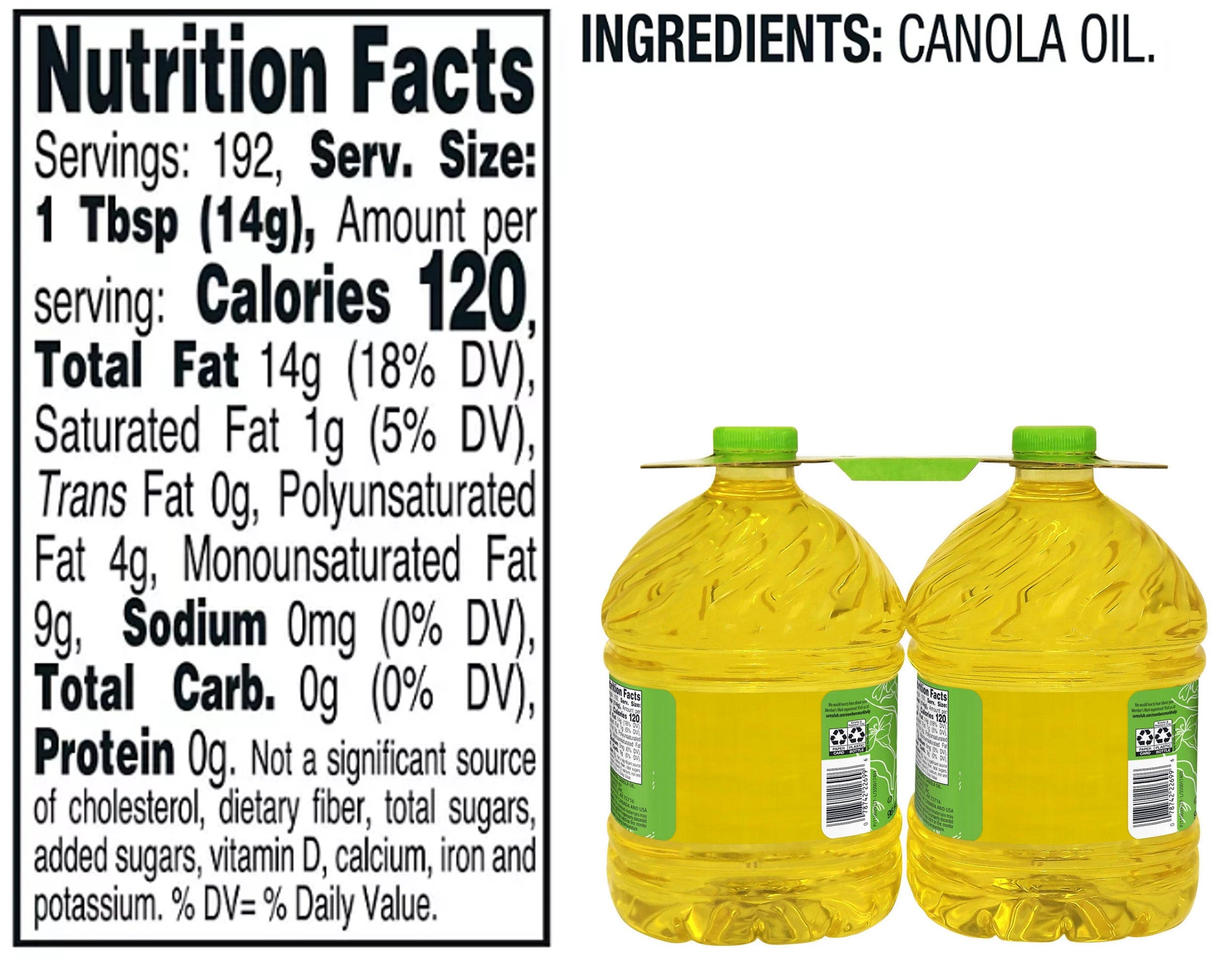 Members Mark Canola Oil - 96oz/6pk