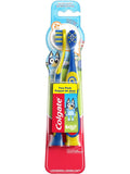 Colgate Extra Soft Toothbrush for Kids with Built-in Suction Cup Toothbrush Holder Designed for Children Ages 5 and Up Extra Soft Bristles Bluey - 2ct/6pk