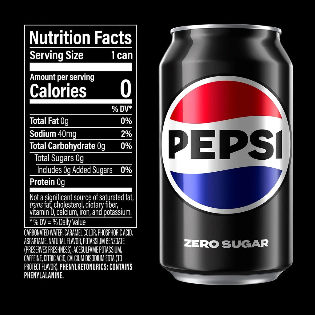 Pepsi Zero Sugar Cans - 12oz/36pk