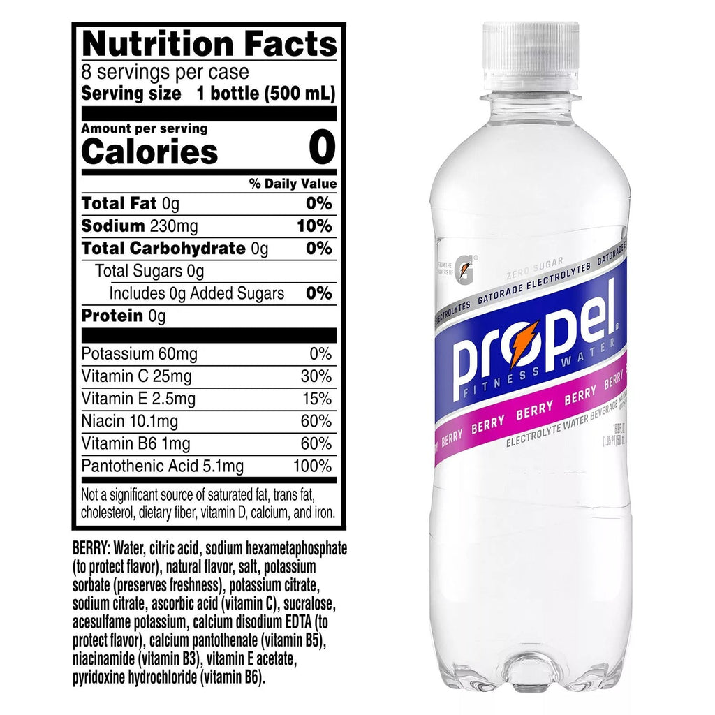 Propel Zero Water Variety Pack - 16.9oz/24pk