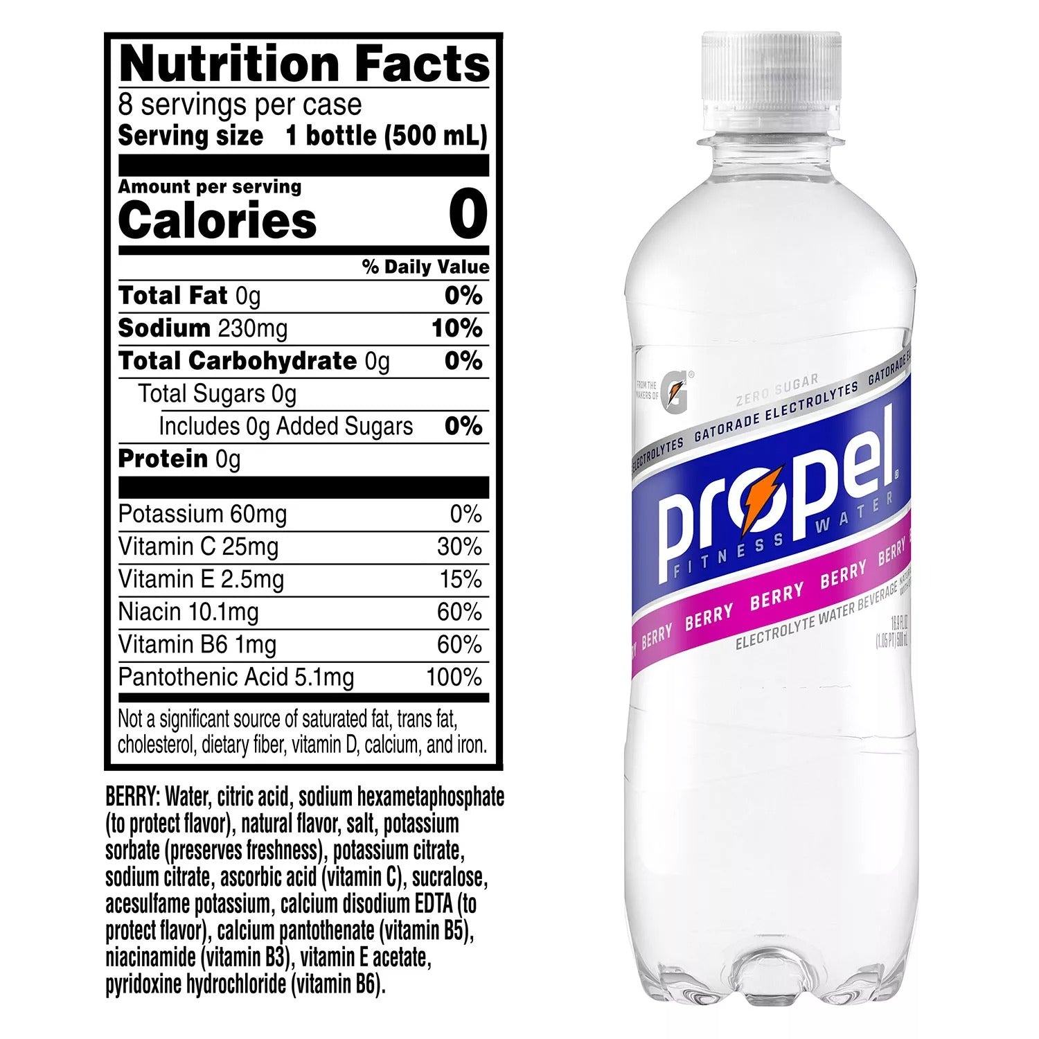 Propel Zero Water Variety Pack - 16.9oz/24pk